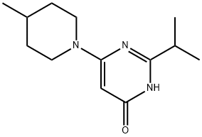 4-Hydroxy-2-(iso-propyl)-6-(4-methylpiperidin-1-yl)pyrimidine Structure