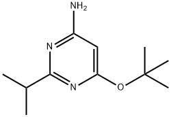 4-Amino-2-(iso-propyl)-6-(tert-butoxy)pyrimidine 구조식 이미지