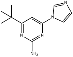 2-amino-4-(1H-imidazol-1-yl)-6-(tert-butyl)pyrimidine Structure