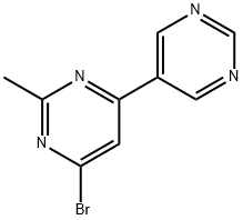 4-bromo-2-methyl-6-(pyrimidin-5-yl)pyrimidine Structure