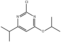 2-Chloro-4-(iso-propoxy)-6-(iso-propyl)pyrimidine 구조식 이미지