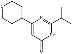 4-Hydroxy-2-(iso-propyl)-6-(4-tetrahydropyranyl)pyrimidine 구조식 이미지