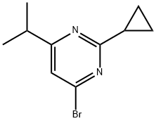 4-bromo-2-cyclopropyl-6-(iso-propyl)pyrimidine Structure