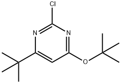 2-chloro-4-(tert-butoxy)-6-(tert-butyl)pyrimidine Structure