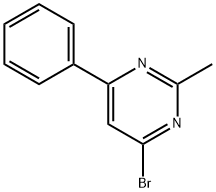 4-bromo-2-methyl-6-phenylpyrimidine 구조식 이미지