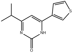 2-Hydroxy-4-(3-thienyl)-6-(iso-propyl)pyrimidine 구조식 이미지