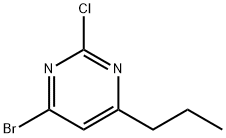 2-Chloro-4-bromo-6-(n-propyl)pyrimidine Structure