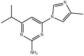 2-Amino-4-(1H-4-methylimidazol-1-yl)-6-(iso-propyl)pyrimidine Structure