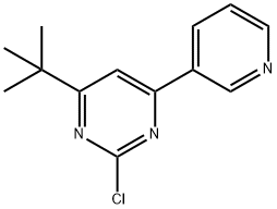 2-chloro-4-(pyridin-3-yl)-6-(tert-butyl)pyrimidine Structure