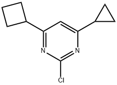 2-chloro-4-(cyclobutyl)-6-cyclopropylpyrimidine 구조식 이미지