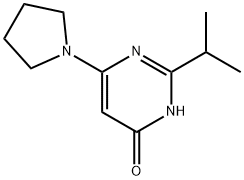 4-Hydroxy-2-(iso-propyl)-6-(pyrrolidin-1-yl)pyrimidine Structure