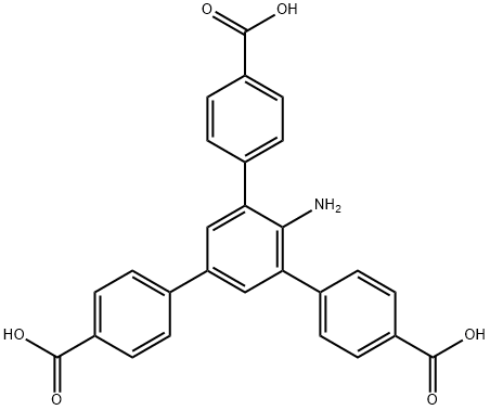 2'-Amino-5'-(4-carboxyphenyl)-[1,1':3',1''-terphenyl]-4,4''-dicarboxylic acid 구조식 이미지