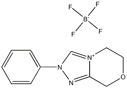 5,6-Dihydro-2-phenyl-8H-1,2,4-triazolo[3,4-c][1,4]oxazinium tetrafluoroborate, 95% Structure