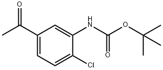 (5-Acetyl-2-chloro-phenyl)-carbamic acid tert-butyl ester 구조식 이미지