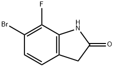 6-bromo-7-fluoroindolin-2-one 구조식 이미지