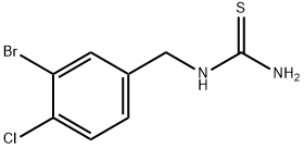 1-(3-Bromo-4-chlorobenzyl)thiourea 구조식 이미지