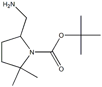 tert-butyl 5-(aminomethyl)-2,2-dimethylpyrrolidine-1-carboxylate Structure