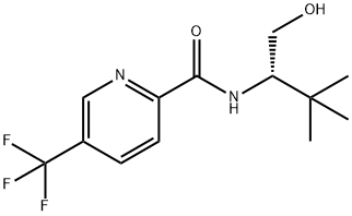 N-[(1S)-1-(Hydroxymethyl)-2,2-dimethylpropyl]-5-(trifluoromethyl)-2-pyridinecarboxamide Structure