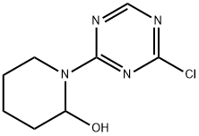 2-Chloro-4-(2-hydroxypiperidin-1-yl)-1,3,5-triazine Structure
