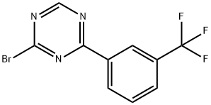 2-Bromo-4-(3-trifluoromethylphenyl)-1,3,5-triazine Structure