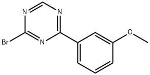 2-Bromo-4-(3-methoxyphenyl)-1,3,5-triazine Structure