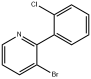 3-Bromo-2-(2-chlorophenyl)pyridine 구조식 이미지