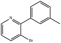 3-Bromo-2-(3-tolyl)pyridine 구조식 이미지