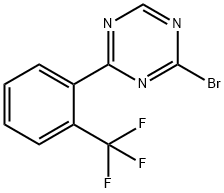 2-Bromo-4-(2-trifluoromethylphenyl)-1,3,5-triazine Structure