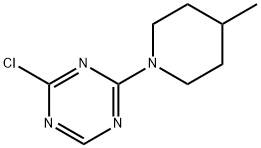 2-Chloro-4-(4-methylpiperidin-1-yl)-1,3,5-triazine Structure