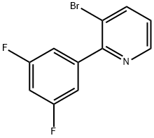 3-Bromo-2-(3,5-difluorophenyl)pyridine 구조식 이미지