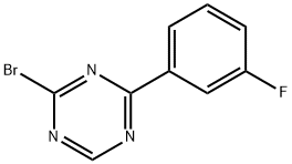 2-Bromo-4-(3-fluorophenyl)-1,3,5-triazine 구조식 이미지