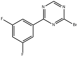 2-Bromo-4-(3,5-difluorophenyl)-1,3,5-triazine 구조식 이미지