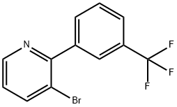 3-Bromo-2-(3-trifluoromethylphenyl)pyridine Structure