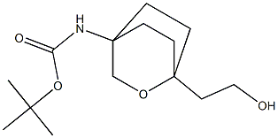 tert-Butyl (1-(2-hydroxyethyl)-2-oxabicyclo[2.2.2]octan-4-yl)carbamate 구조식 이미지