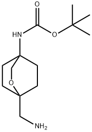 tert-butyl N-[1-(aminomethyl)-2-oxabicyclo[2.2.2]octan-4-yl]carbamate Structure