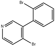 4-Bromo-3-(2-bromophenyl)pyridine Structure