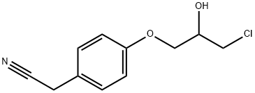 2-[4-(3-chloro-2-hydroxypropoxy)phenyl]acetonitrile Structure