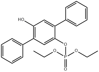 Diethyl 4-hydroxy-2,5-diphenyl-phenyl phosphate Structure