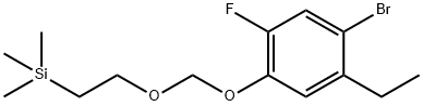 (2-((4-bromo-5-ethyl-2-fluorophenoxy)methoxy)ethyl)trimethylsilane Structure