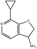 Furo[2,3-c]pyridin-3-amine, 7-cyclopropyl-2,3-dihydro- 구조식 이미지