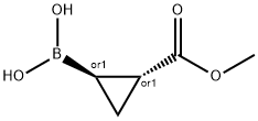 (2-(methoxycarbonyl)cyclopropyl)boronic acid 구조식 이미지