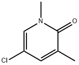 2(1H)-Pyridinone, 5-chloro-1,3-dimethyl- Structure