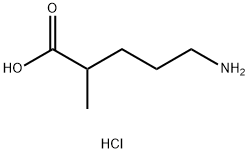 5-amino-2-methylpentanoic acid hydrochloride 구조식 이미지