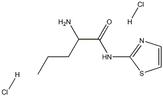 2-amino-N-(1,3-thiazol-2-yl)pentanamide dihydrochloride Structure