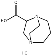 1,5-diazabicyclo[3.2.2]nonane-6-carboxylic acid dihydrochloride Structure