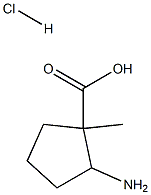 2-amino-1-methylcyclopentane-1-carboxylic acid hydrochloride Structure