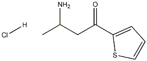 3-amino-1-(thiophen-2-yl)butan-1-one hydrochloride Structure