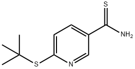 3-Pyridinecarbothioamide, 6-[(1,1-dimethylethyl)thio]- Structure