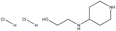 2-(piperidin-4-ylamino)ethan-1-ol dihydrochloride Structure