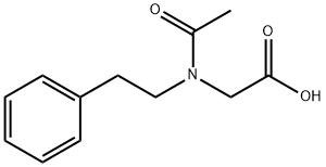 2-[N-(2-phenylethyl)acetamido]acetic acid Structure